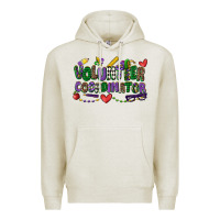 Oatmeal Heather volunteer coordinator mardi gras cowgirl Premium Hoodie - CowGirlArtShop