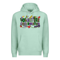 Seafoam volunteer coordinator mardi gras cowgirl Premium Hoodie - CowGirlArtShop