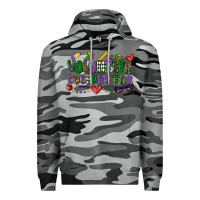 Slate Camo volunteer coordinator mardi gras cowgirl Premium Hoodie - CowGirlArtShop