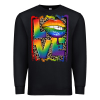 Black Love pride Premium Sweatshirt - CowGirlArtShop