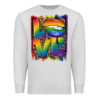 Dove Grey Love pride Premium Sweatshirt - CowGirlArtShop