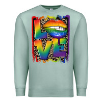 Seafoam Love pride Premium Sweatshirt - CowGirlArtShop