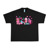 Black lash hustler with eyelashes coffee cups Urban Heavy Tee - NancyCooperArtShop