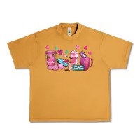 Peanut Butter lash hustler with eyelashes coffee cups Urban Heavy Tee - NancyCooperArtShop