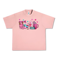Salmon lash hustler with eyelashes coffee cups Urban Heavy Tee - NancyCooperArtShop