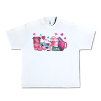 White lash hustler with eyelashes coffee cups Urban Heavy Tee - NancyCooperArtShop