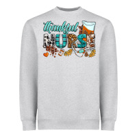 Heather Grey thankful nurse Heavyweight Sweatshirt - BundleAndBundleShop