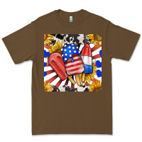 Cacao patriotic popsicles and sunflowers Premium Tee - BundleAndBundleShop