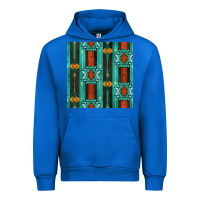 Cobalt native american aztec seamless pattern 5 Urban Hoodie - BundleAndBundleShop