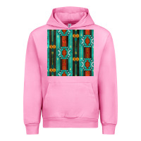 Fuchsia Pink native american aztec seamless pattern 5 Urban Hoodie - BundleAndBundleShop