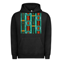 Pigment Black native american aztec seamless pattern 5 Urban Hoodie - BundleAndBundleShop