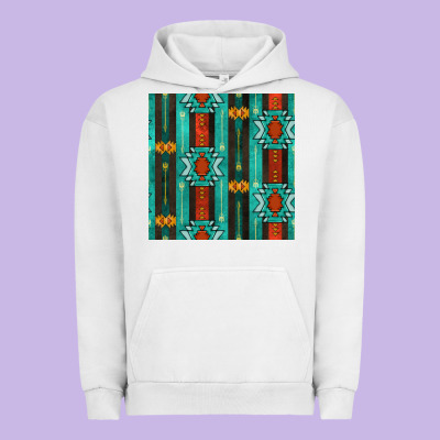 Native American Aztec Seamless Pattern 5 Urban Hoodie Designed By Bundleandbundleshop