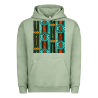 Pigment Oil Green native american aztec seamless pattern 5 Urban Hoodie - BundleAndBundleShop
