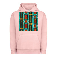 Pigment Salmon native american aztec seamless pattern 5 Urban Hoodie - BundleAndBundleShop
