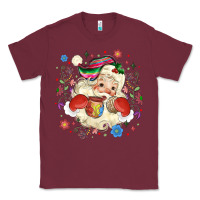 Burgundy mexican christmas santa Classic Tee - MaliasSmallBusiness
