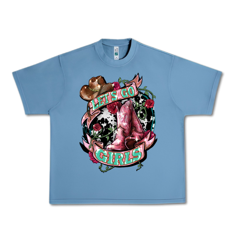 Lets Go Girls Cowboy Boots Cowgirl Urban Heavy Tee by NancyCooperArtShop | Teevron