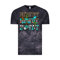 Cloud Black western howdy howdy howdy Vintage Tee - NancyCooperArtShop