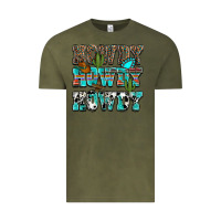 Vintage Olive western howdy howdy howdy Vintage Tee - NancyCooperArtShop