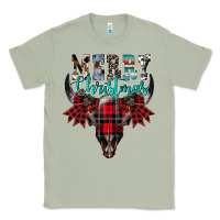 Matcha merry christmas bull skull Classic Tee - CowhideDigitalArt