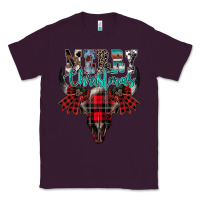 Plum merry christmas bull skull Classic Tee - CowhideDigitalArt