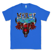True Royal merry christmas bull skull Classic Tee - CowhideDigitalArt