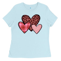 Baby Blue hearts Ladies Tee - JahusDesignShop
