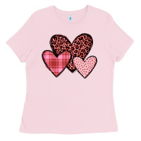 Bubblegum Pink hearts Ladies Tee - JahusDesignShop