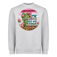 Heather Grey my students are on point round earring Heavyweight Sweatshirt - BundleAndBundleShop