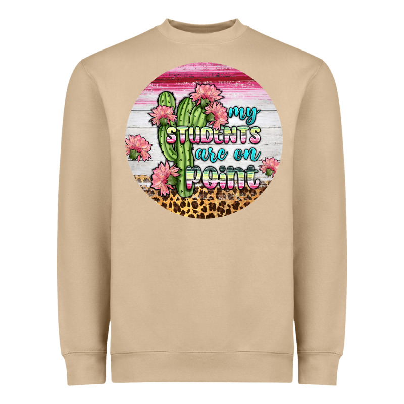 My Students Are On Point Round Earring Heavyweight Sweatshirt by BundleAndBundleShop | Teevron