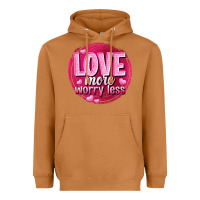 Meerkat Love more worry less Valentine's Day Heavyweight Hoodie - HowdyJamesFarm