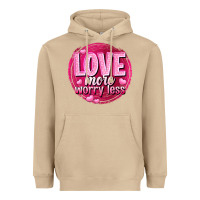 Mushroom Love more worry less Valentine's Day Heavyweight Hoodie - HowdyJamesFarm
