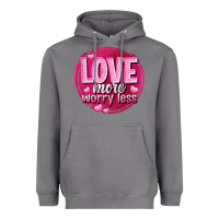 Storm Love more worry less Valentine's Day Heavyweight Hoodie - HowdyJamesFarm