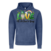 Vintage Denim love st. patricks day gnome Vintage Hoodie - MaliasSmallBusiness