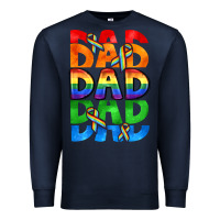 Navy Dad dad dad pride Premium Sweatshirt - CowGirlArtShop