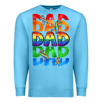 Ocean Blue Dad dad dad pride Premium Sweatshirt - CowGirlArtShop