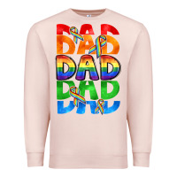 Pale Pink Dad dad dad pride Premium Sweatshirt - CowGirlArtShop