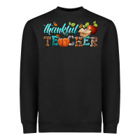 Black thankful teacher Heavyweight Sweatshirt - BundleAndBundleShop