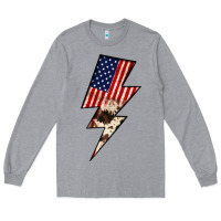 Heather Grey Lightning Bolt Long Sleeve Tee - JahusDesignShop