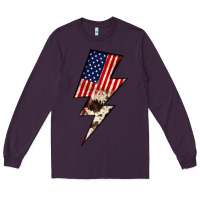 Plum Lightning Bolt Long Sleeve Tee - JahusDesignShop
