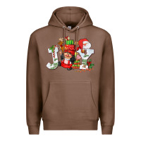 Chestnut christmas joy girl gnome Premium Hoodie - CowGirlArtShop