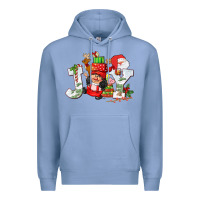 Colony Blue christmas joy girl gnome Premium Hoodie - CowGirlArtShop