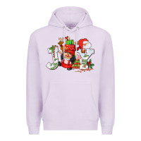 Lilac christmas joy girl gnome Premium Hoodie - CowGirlArtShop