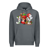 Rock christmas joy girl gnome Premium Hoodie - CowGirlArtShop
