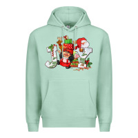 Seafoam christmas joy girl gnome Premium Hoodie - CowGirlArtShop