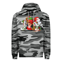 Slate Camo christmas joy girl gnome Premium Hoodie - CowGirlArtShop