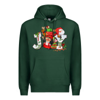 Sports Green christmas joy girl gnome Premium Hoodie - CowGirlArtShop