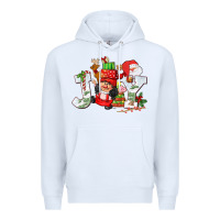 White christmas joy girl gnome Premium Hoodie - CowGirlArtShop