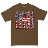 Western Usa Flag Heart And Stars Tumbler Premium Tee | Teevron