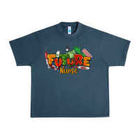Midnight Navy future nurse juneteenth Urban Heavy Tee - NancyCooperArtShop