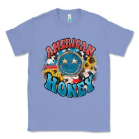 Colony Blue American honey smiley Classic Tee - NancyCooperArtShop